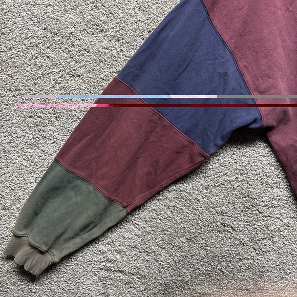 Vintage Eddie Bauer Sport Shop Mens XLT Shirt Color-Block 1/4 Zip Pocket 90s Y2K - Picture 8 of 12